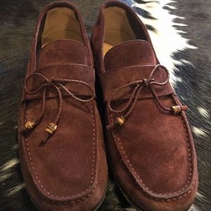 Gucci Tassel Suede Loafers